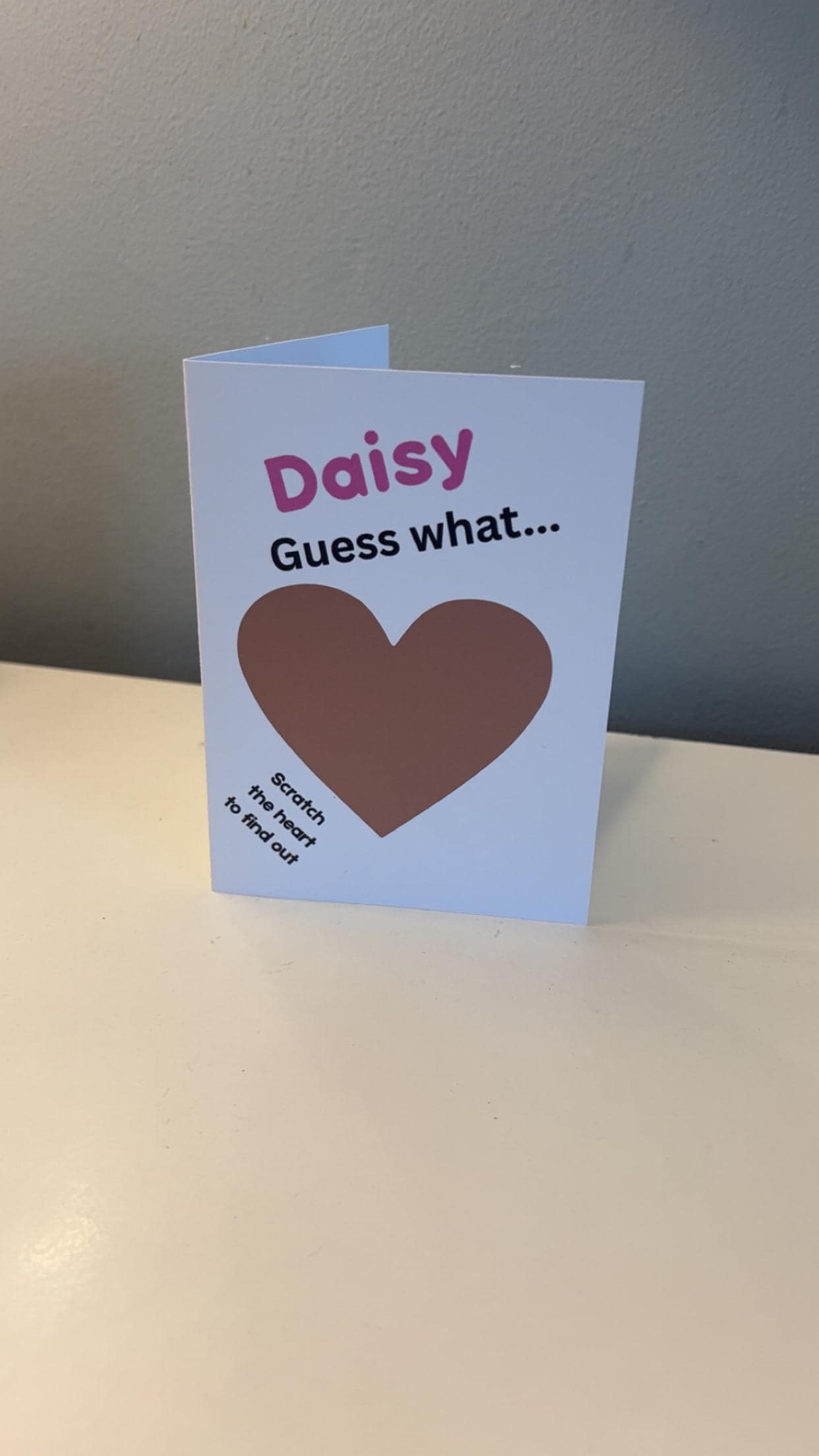 Personalised you’re going to be a Big Sister scratch and reveal card! Baby surprise BIG SISTER !, Big sister again