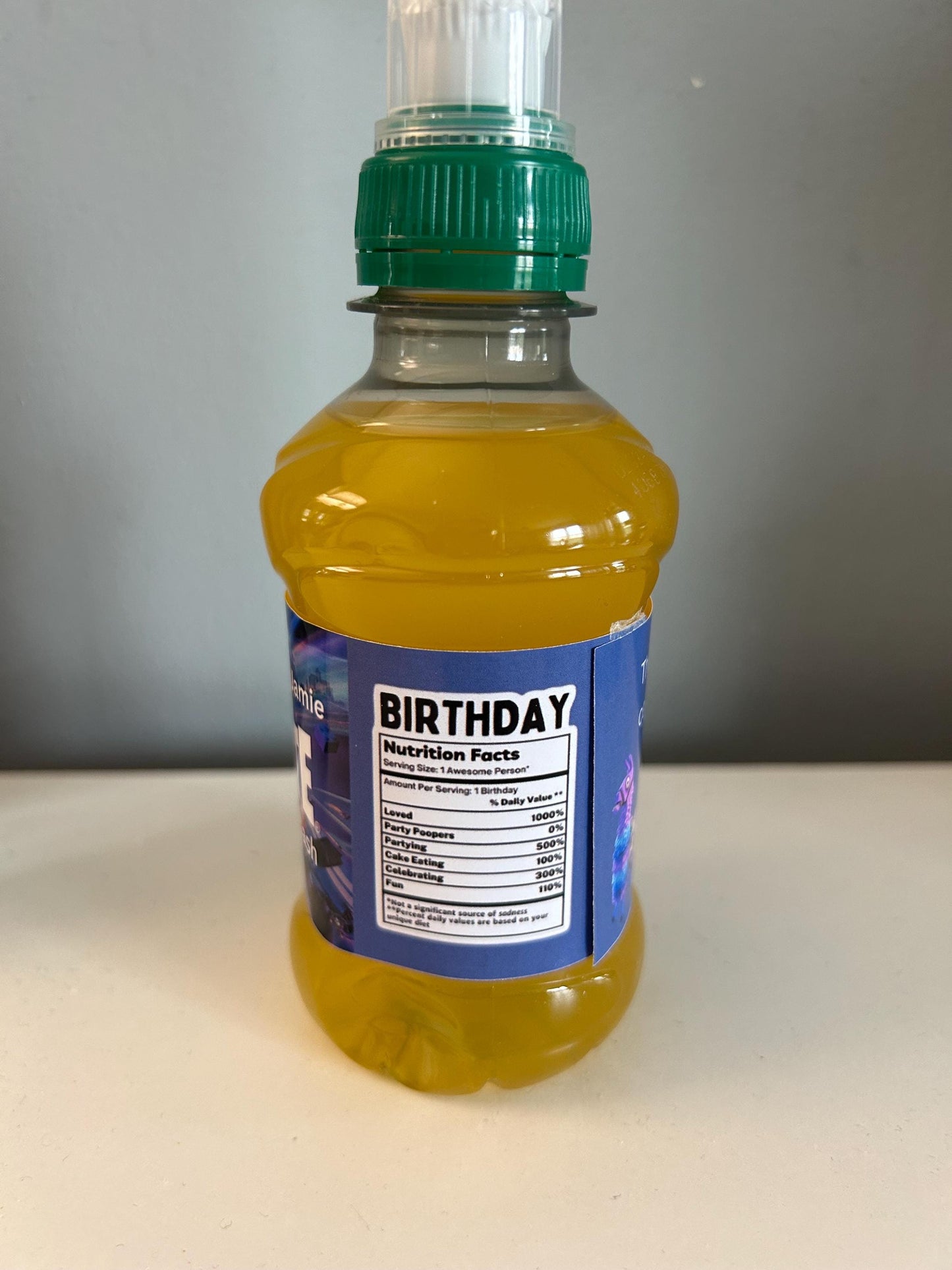 5 X Gaming Battle Royale Personalised Fruit Shoot Wrapper Labels Birthday Novelty