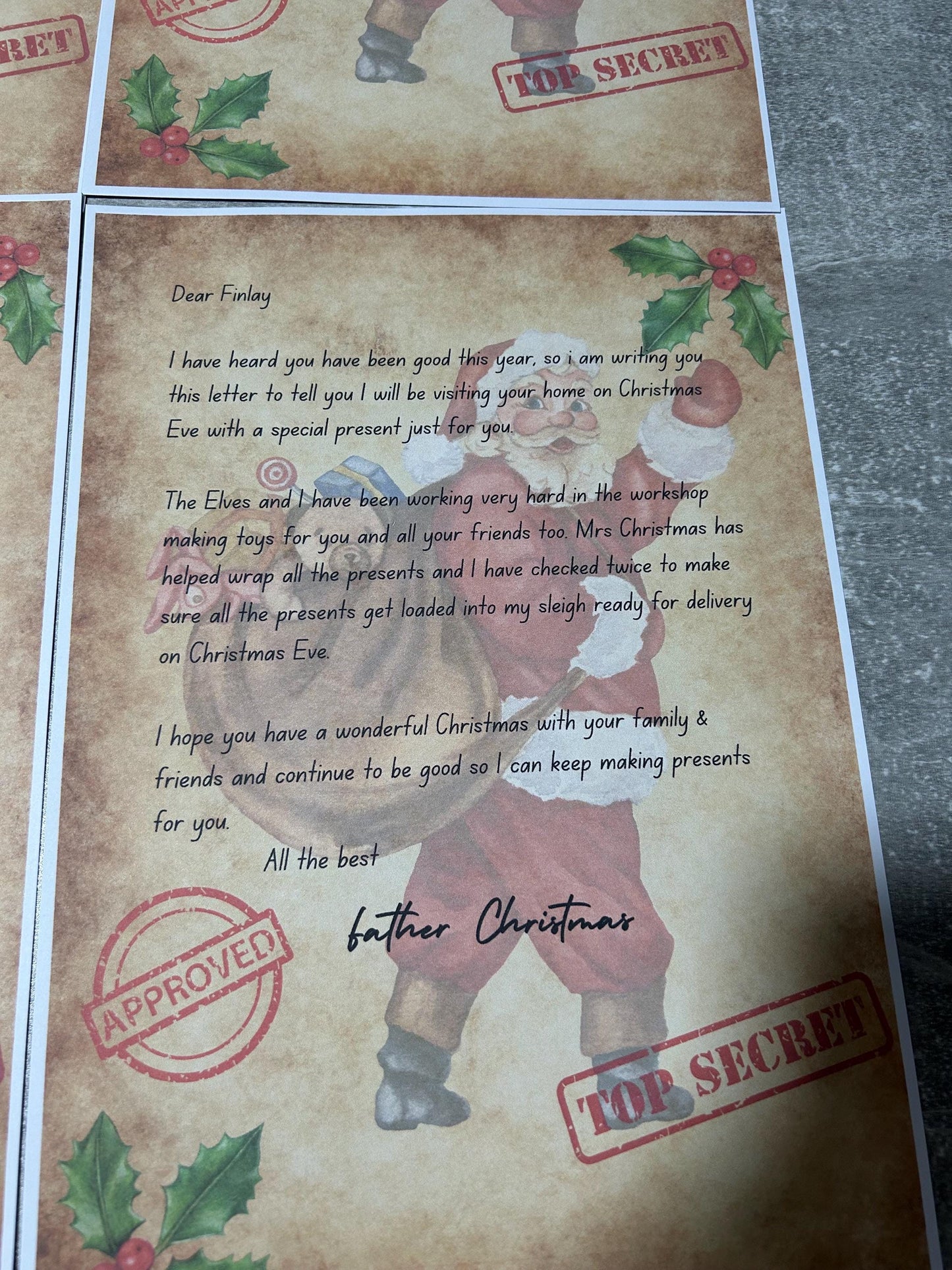 Personalised Letter From Santa or Father Christmas