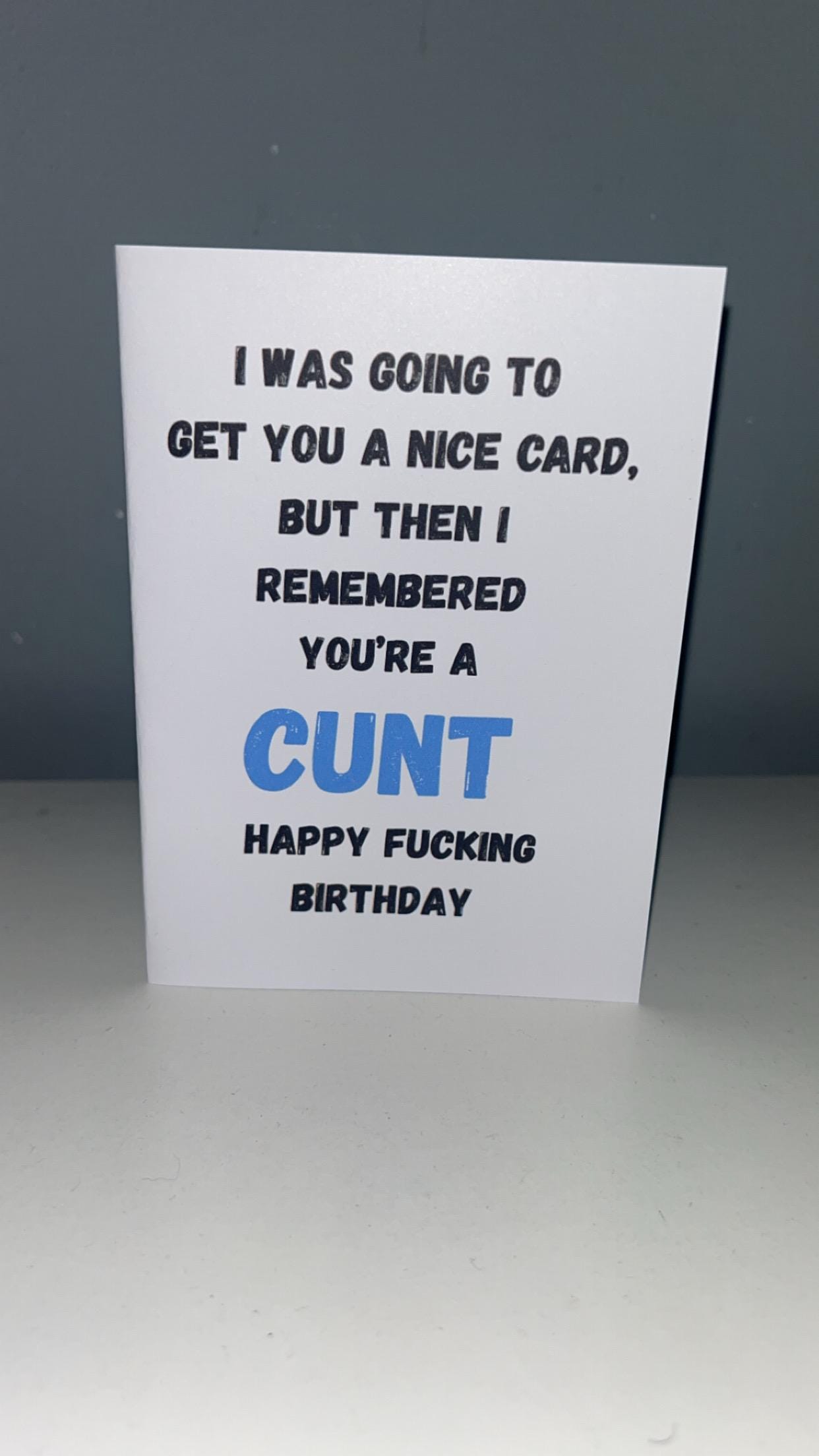 Funny Rude Happy Birthday Card C**T Greetings Card