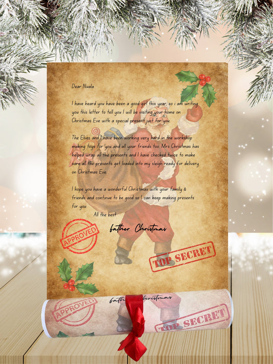 Personalised Letter From Santa or Father Christmas