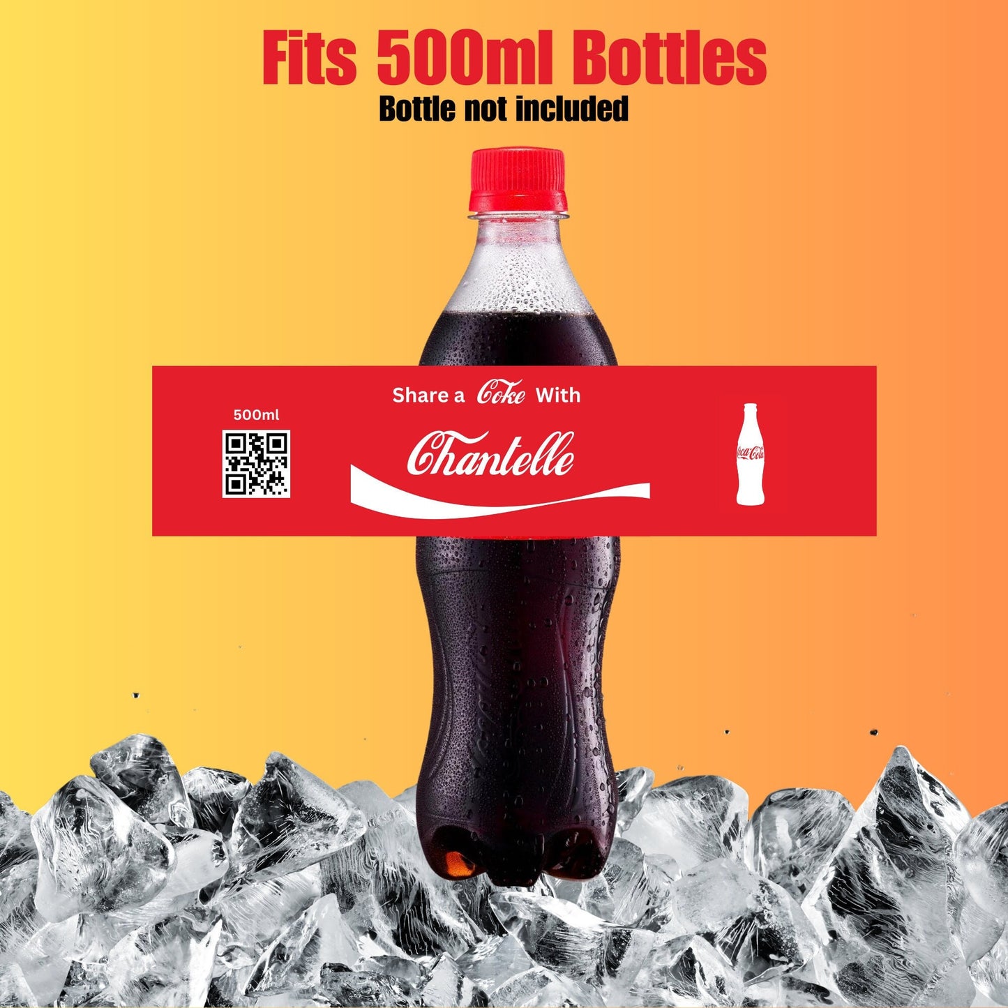 4 x Personalised Novelty 'Share a Cola' 500ml Bottle Label Wrapper Birthday Father's Fathers Day Dad Christmas Xmas