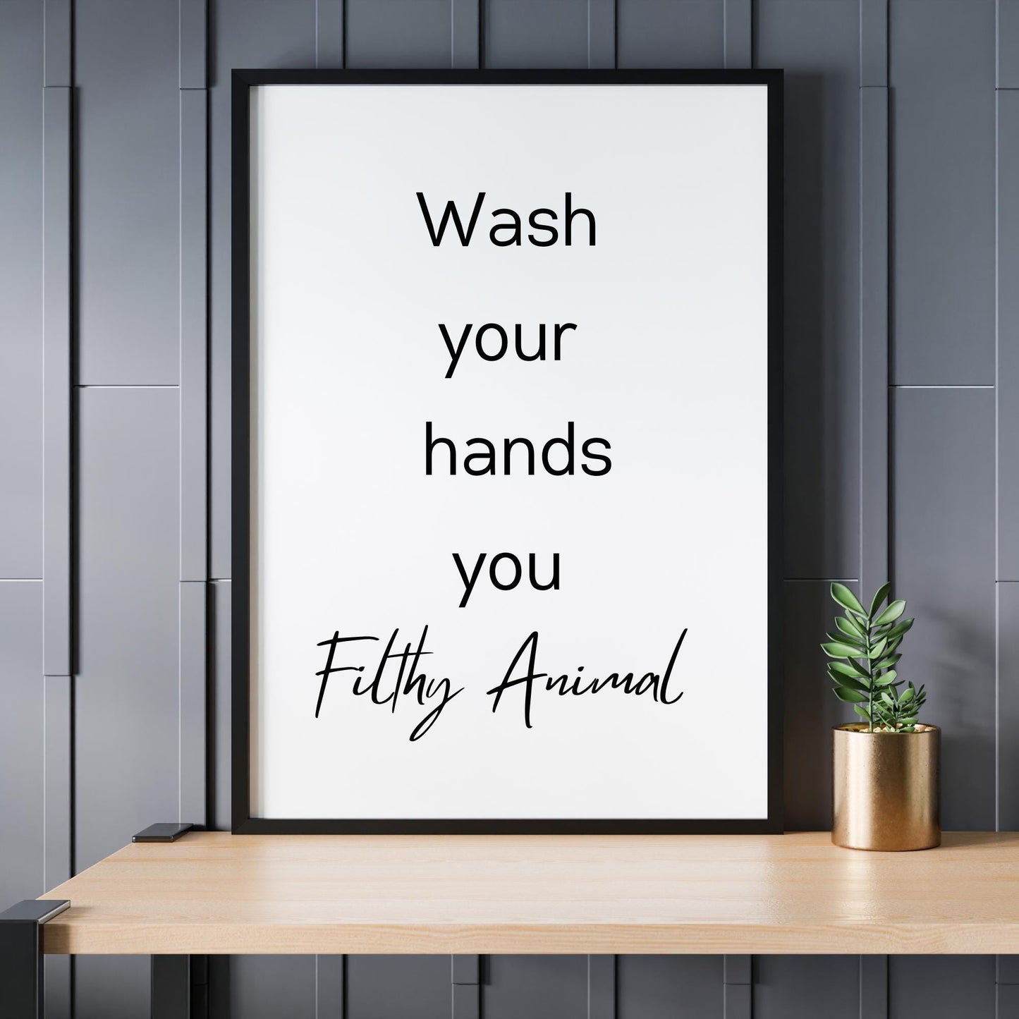 A4 Bathroom Art Poster Print Contemporary Wall Funny Toilet Home Picture Novelty