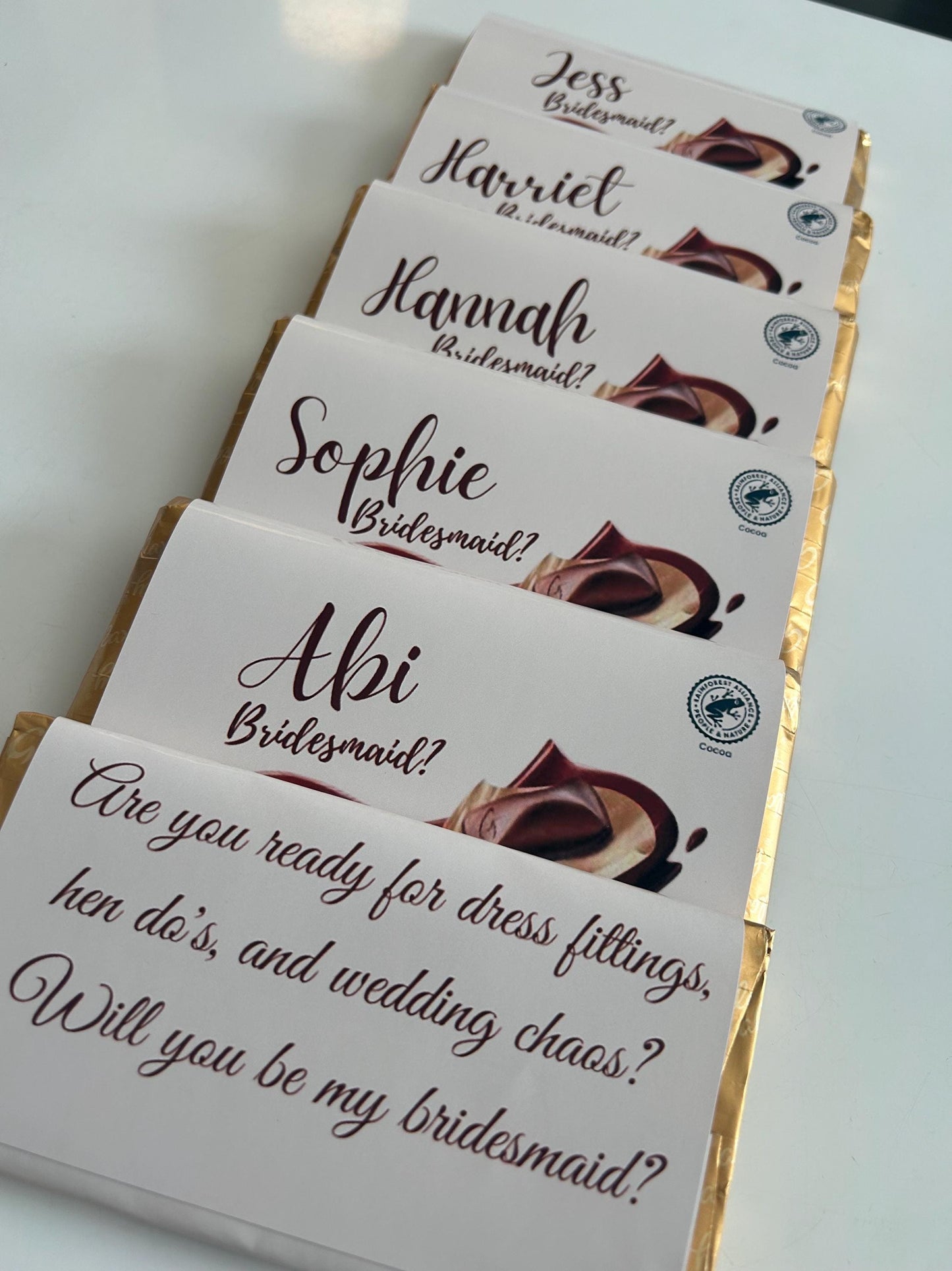 Personalised Sweet Chocolate Bar Wrapper For Galaxy Birthday Xmas Valentine GIFT