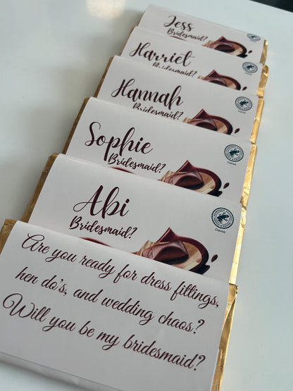 Personalised Sweet Chocolate Bar Wrapper For Galaxy Birthday Xmas Valentine GIFT