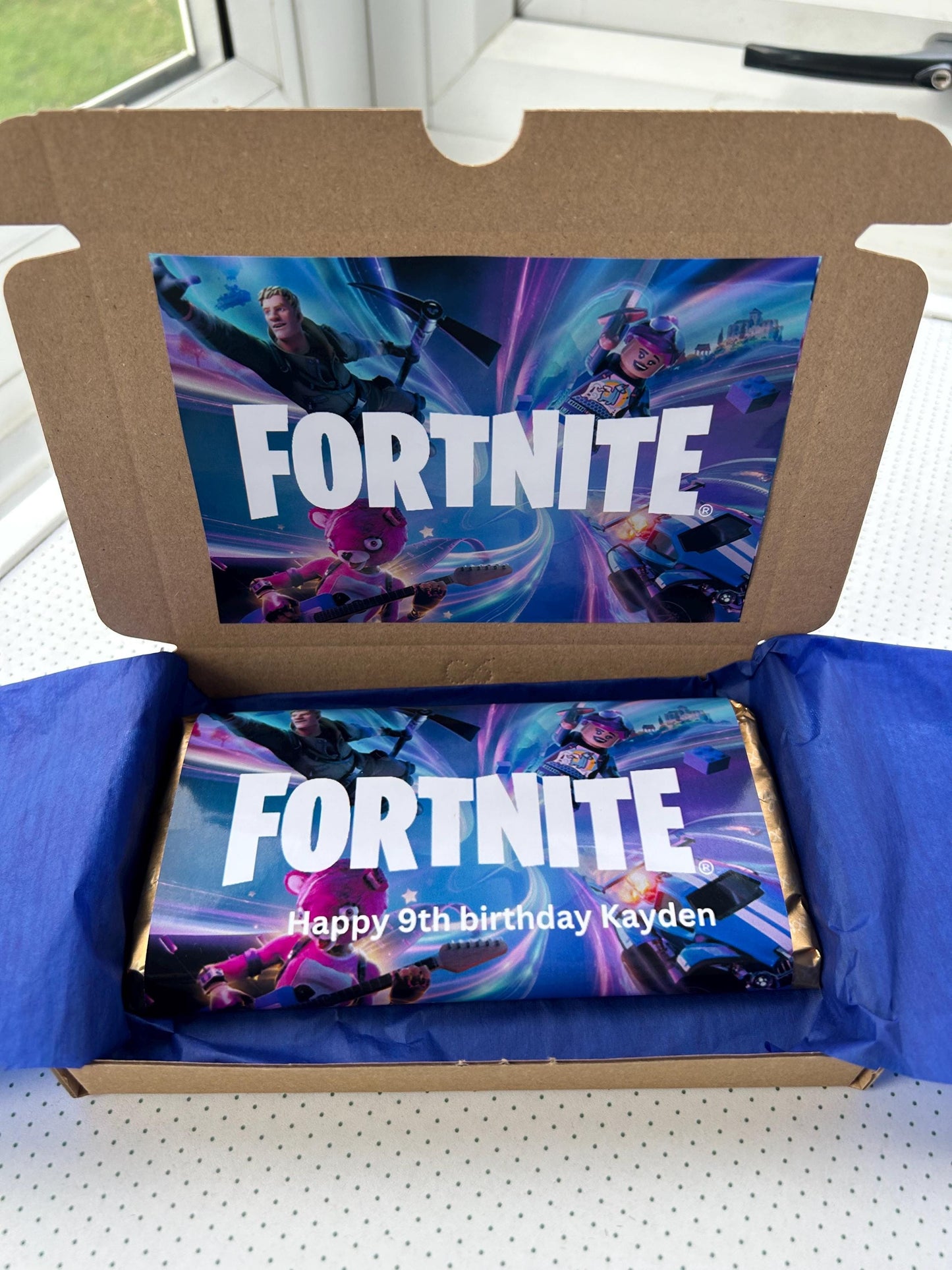 Personalised Gamer Battle Royale Chocolate Bar Wrapper Birthday Christmas Easter Gift