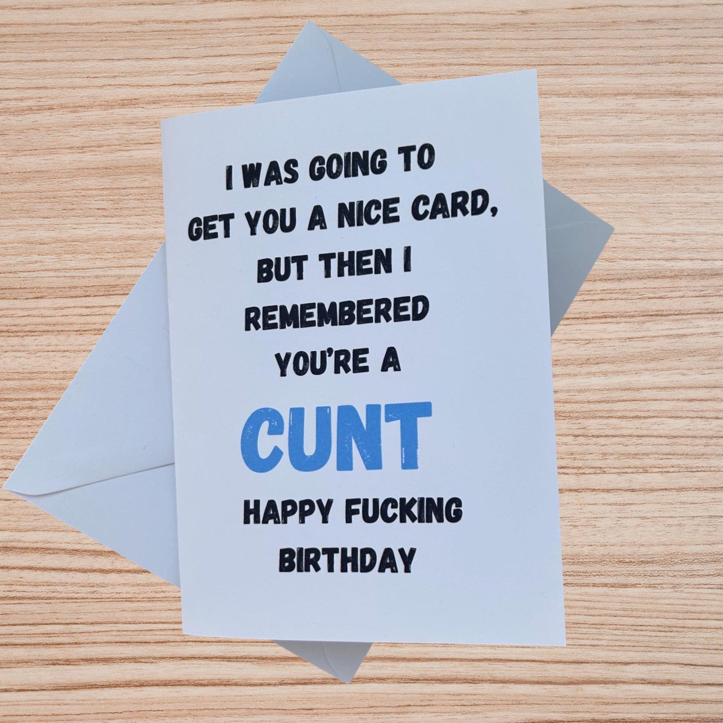 Funny Rude Happy Birthday Card C**T Greetings Card