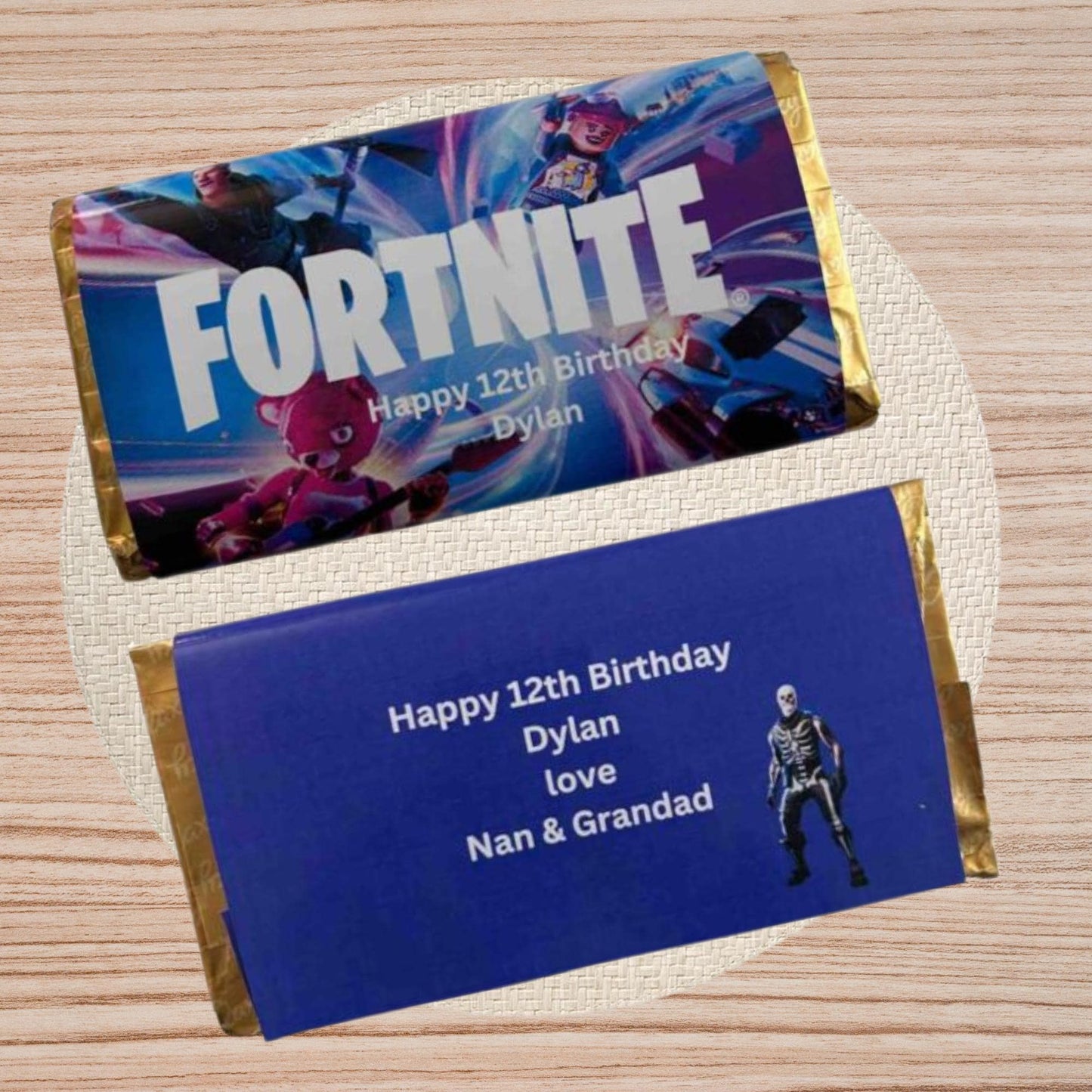 Personalised Gamer Battle Royale Chocolate Bar Wrapper Birthday Christmas Easter Gift