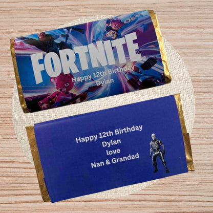 Personalised Gamer Battle Royale Chocolate Bar Wrapper Birthday Christmas Easter Gift