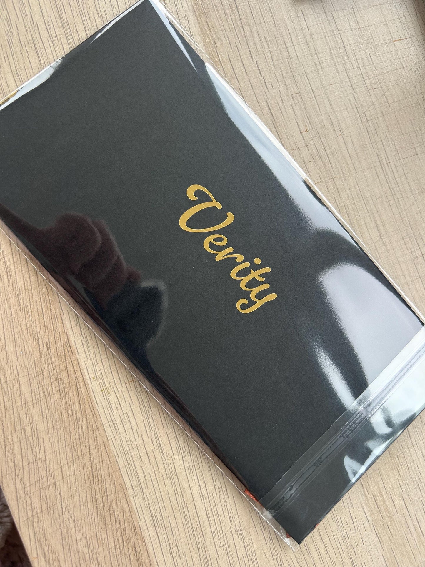 Personalised Black Bow Tied Gift Envelope with Ribbon, Voucher Envelope, Christmas, Luxury  Money Envelope, Christmas Gift, 22cm x 11cm