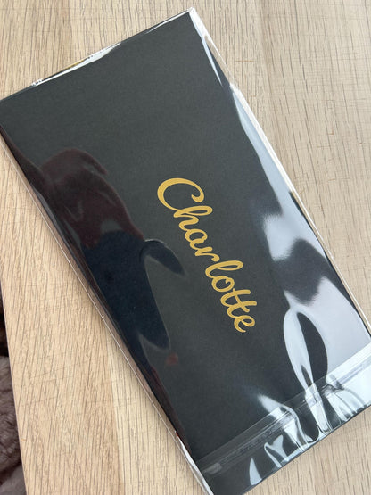 Personalised Black Bow Tied Gift Envelope with Ribbon, Voucher Envelope, Christmas, Luxury  Money Envelope, Christmas Gift, 22cm x 11cm