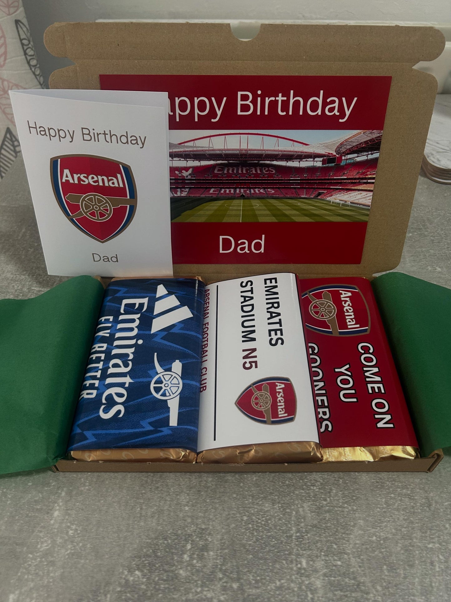 Football Galaxy Hamper Birthday Christmas Easter Gift Personalised & A6 Card