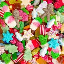 Christmas Xmas Sweets Pick n Mix Traditional Retro Candy Sweet Bag Stock Filler Secret Santa Gift Present