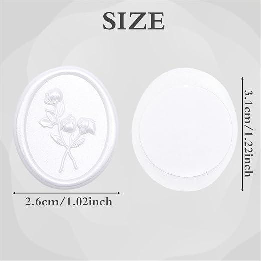 10 x Floral 3D  Wax Seal Stickers | Self-Adhesive Wax Seals | Handmade Wedding Invitations | Envelope Seals | Scrapbooking Embellishments