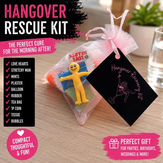 Personalised Hangover Recovery Kit Gift | Funny Hangover Survival Kit | Hen Party Favour | Wedding Recovery Bag | Morning After Gift