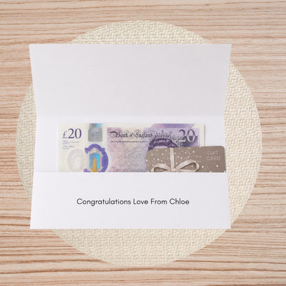 Personalised Baby Boy Money Wallet | New Baby Cash Gift Holder | Baby Shower Gift | Keepsake | Money Envelope