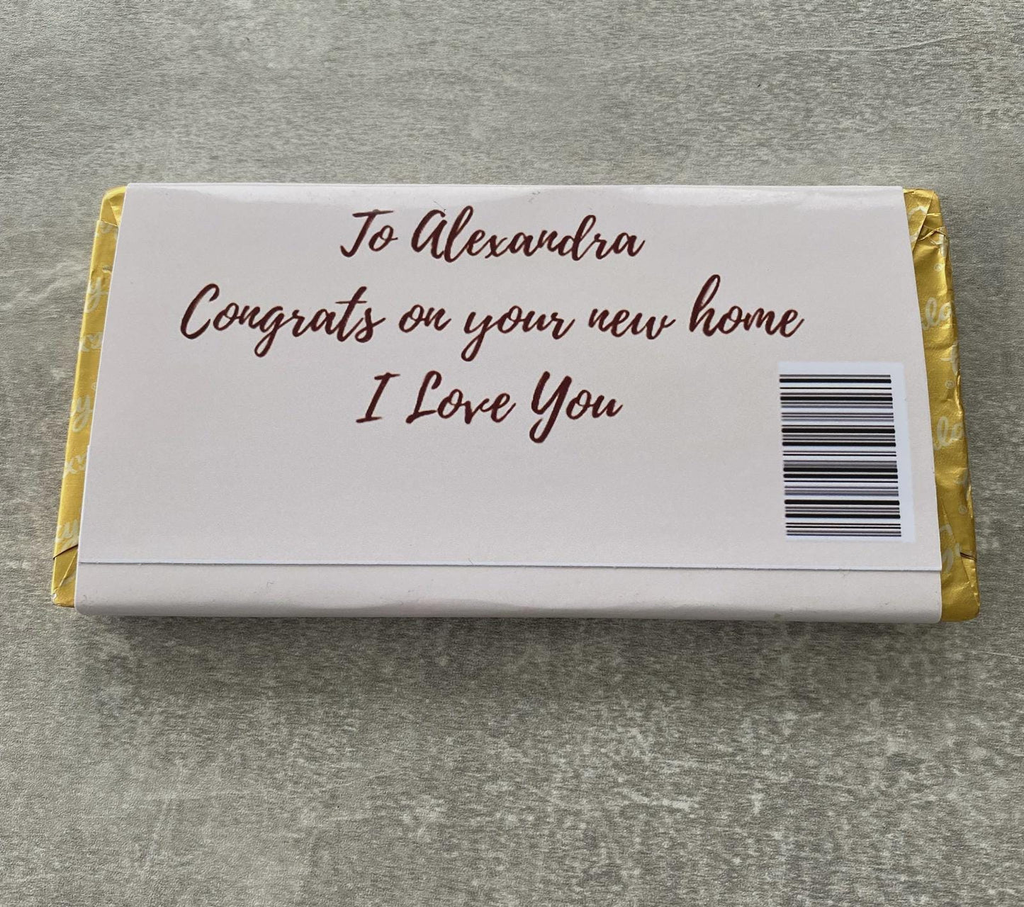 Personalised Chocolate Bar Wrapper | Custom Birthday Chocolate Gift | Any Age Occasion | Custom Name Chocolate Bar | Unique Birthday Present