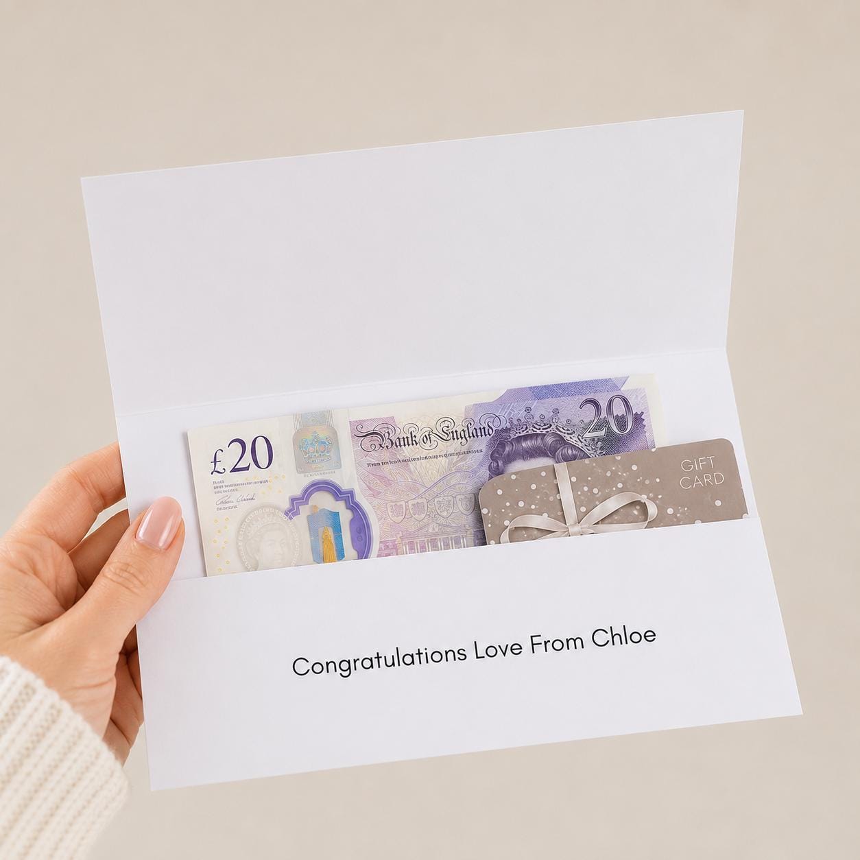 Personalised Baby Boy Money Wallet | New Baby Cash Gift Holder | Baby Shower Gift | Keepsake | Money Envelope